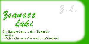 zsanett laki business card